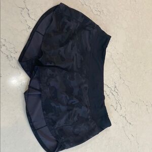 Lululemon-Black Camo Women's Shorts - Size 10